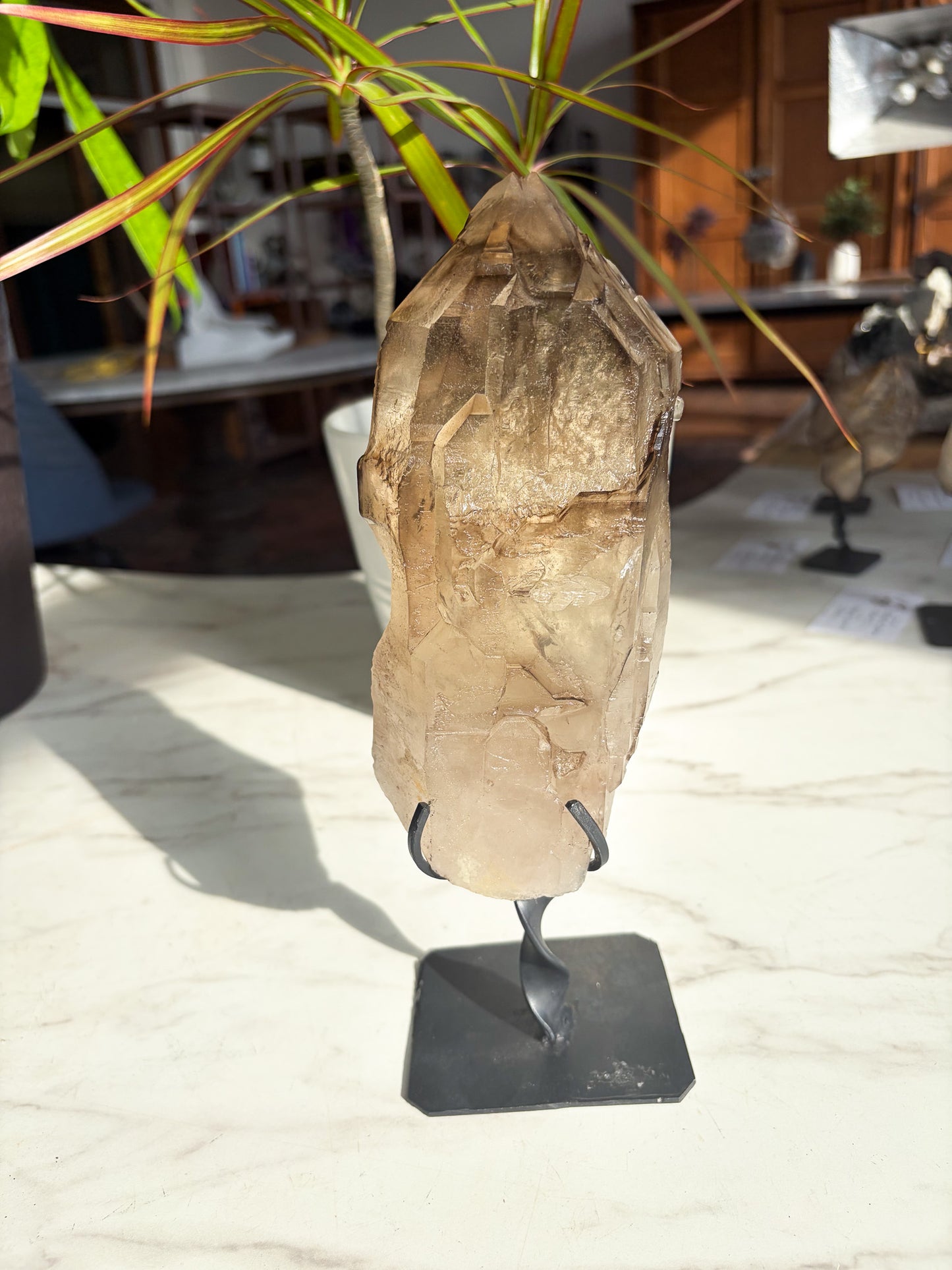 Elestial Citrine on Custom Stand