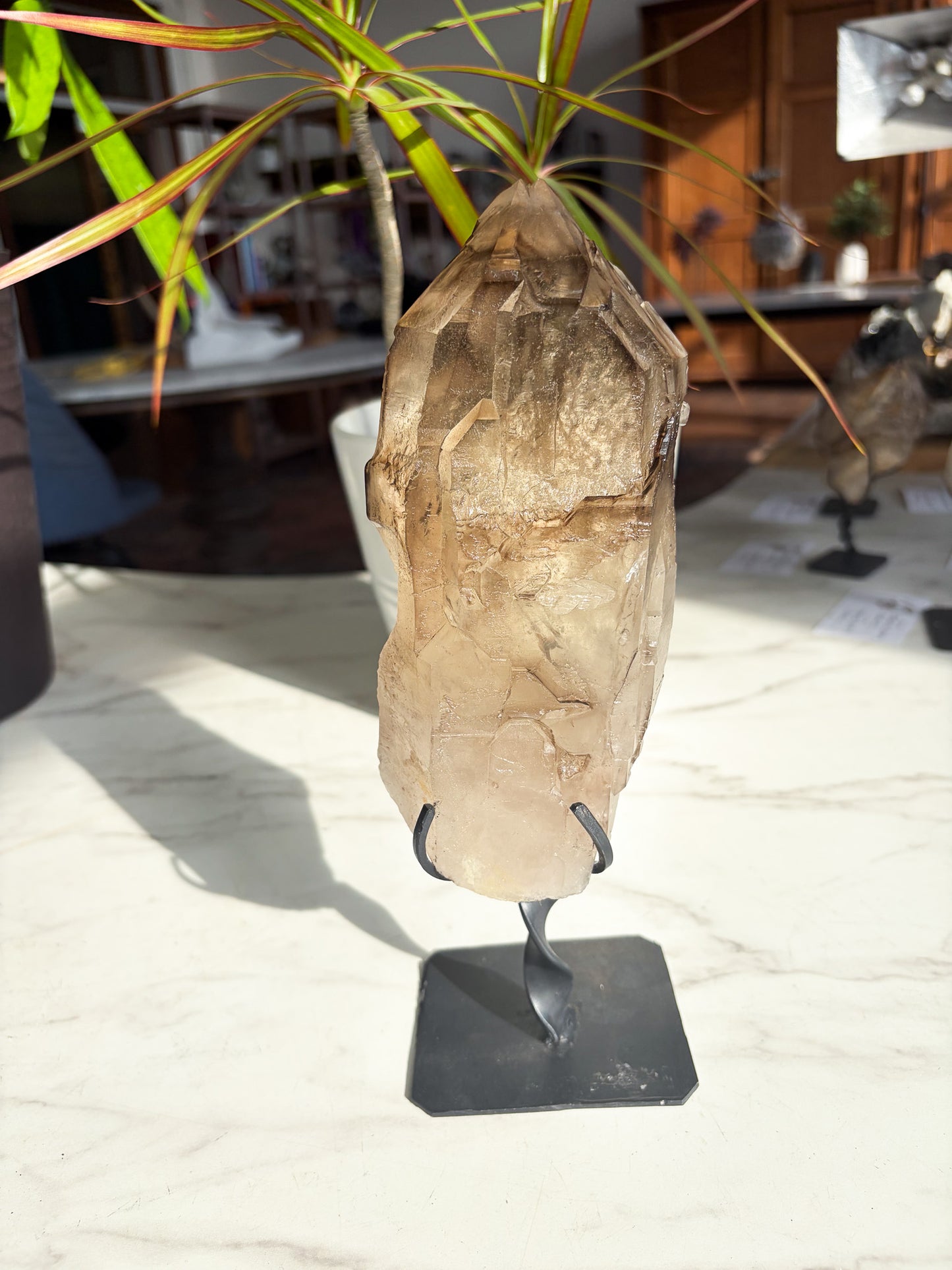 Elestial Citrine on Custom Stand