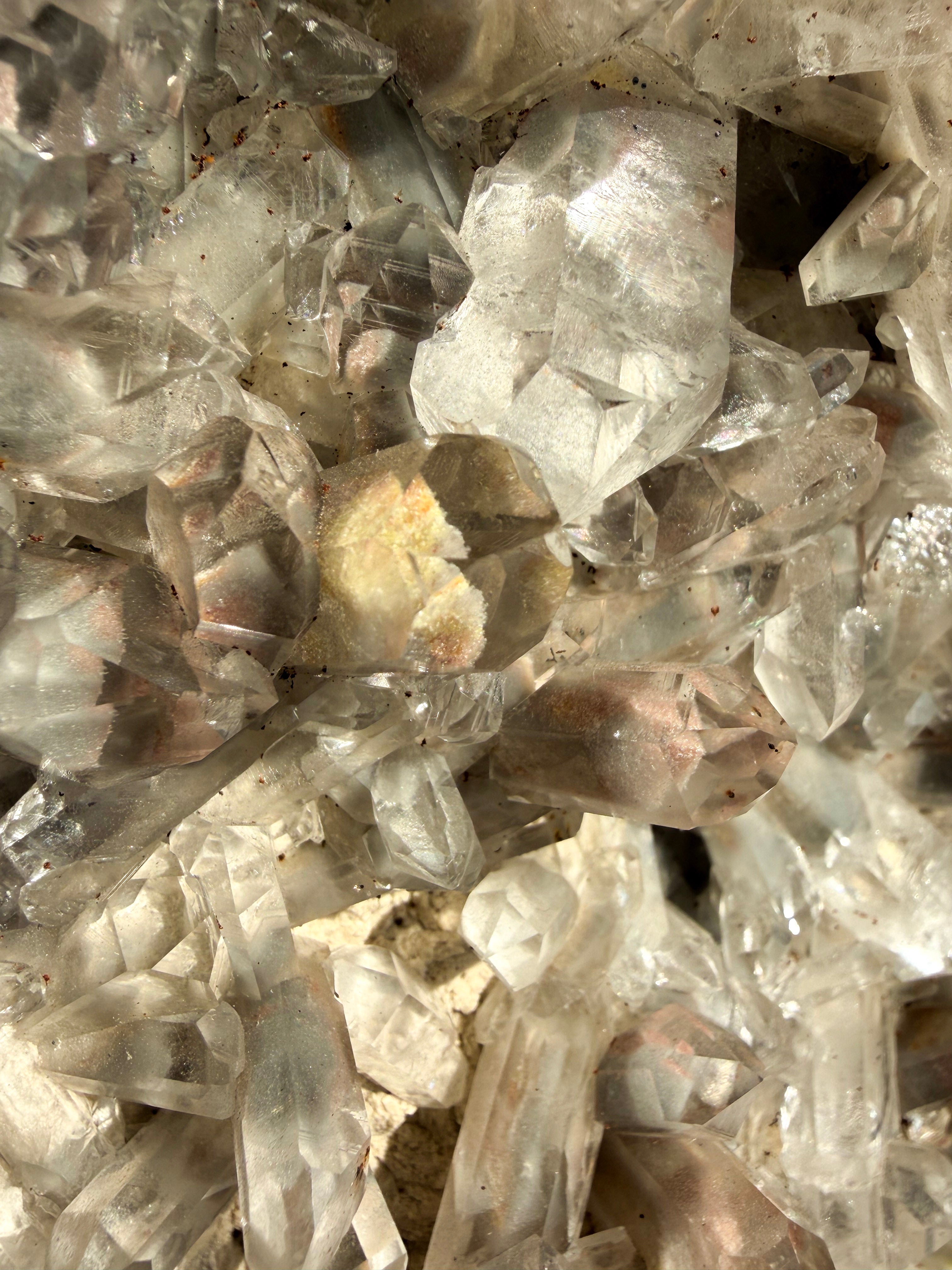 close up of quartz crystal