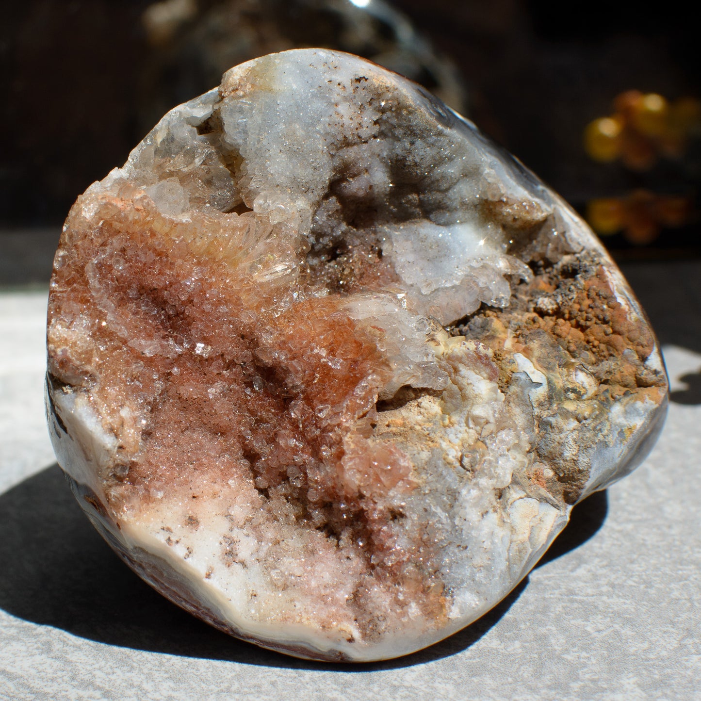 Chalcedony Crystal Geode