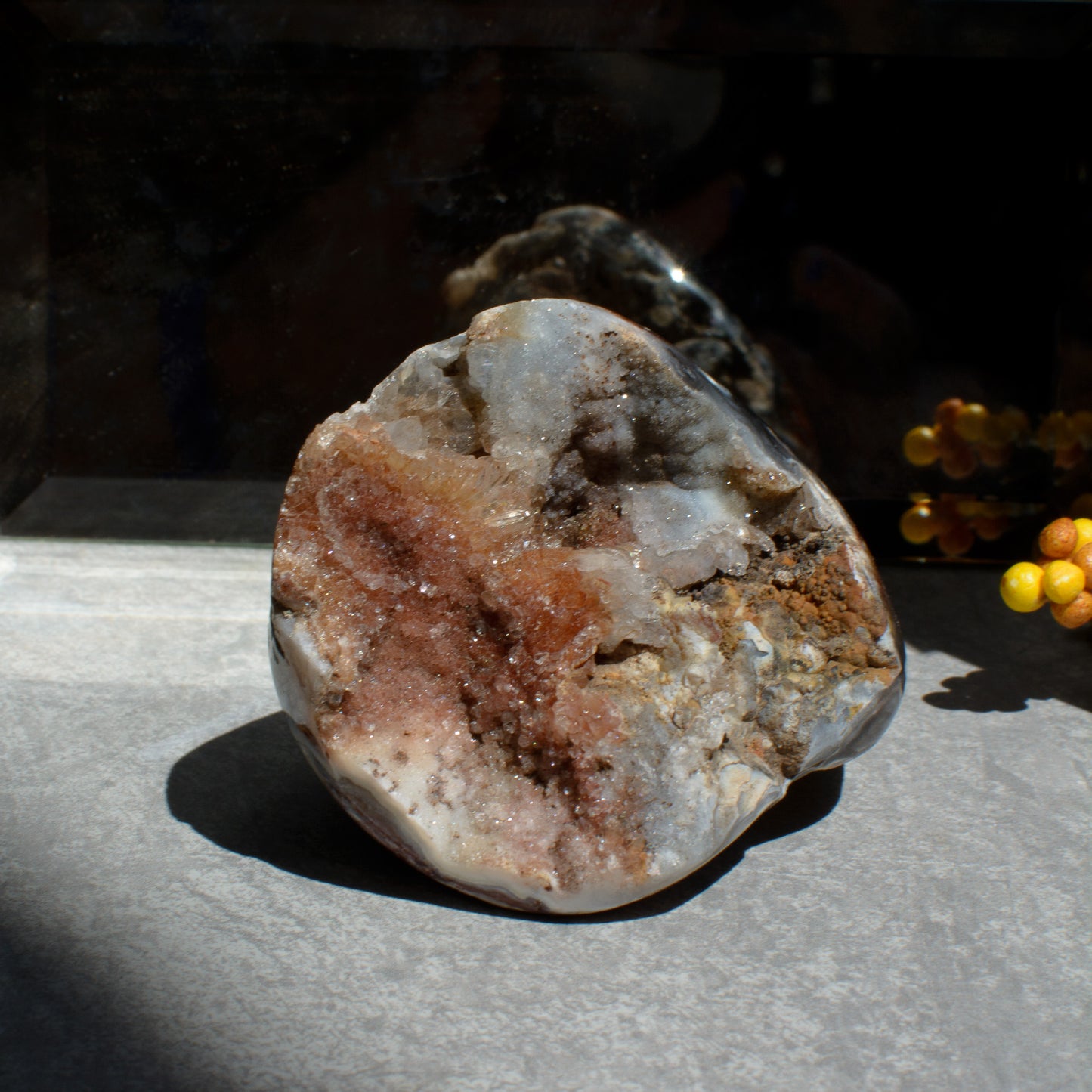 Chalcedony Crystal Geode