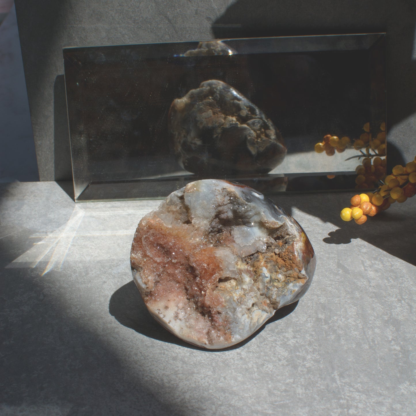Chalcedony Crystal Geode