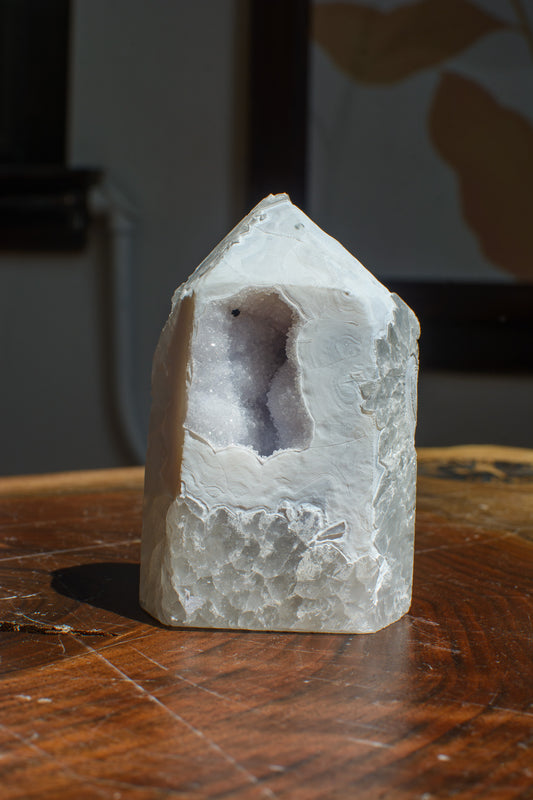 Druzy Agate Tower