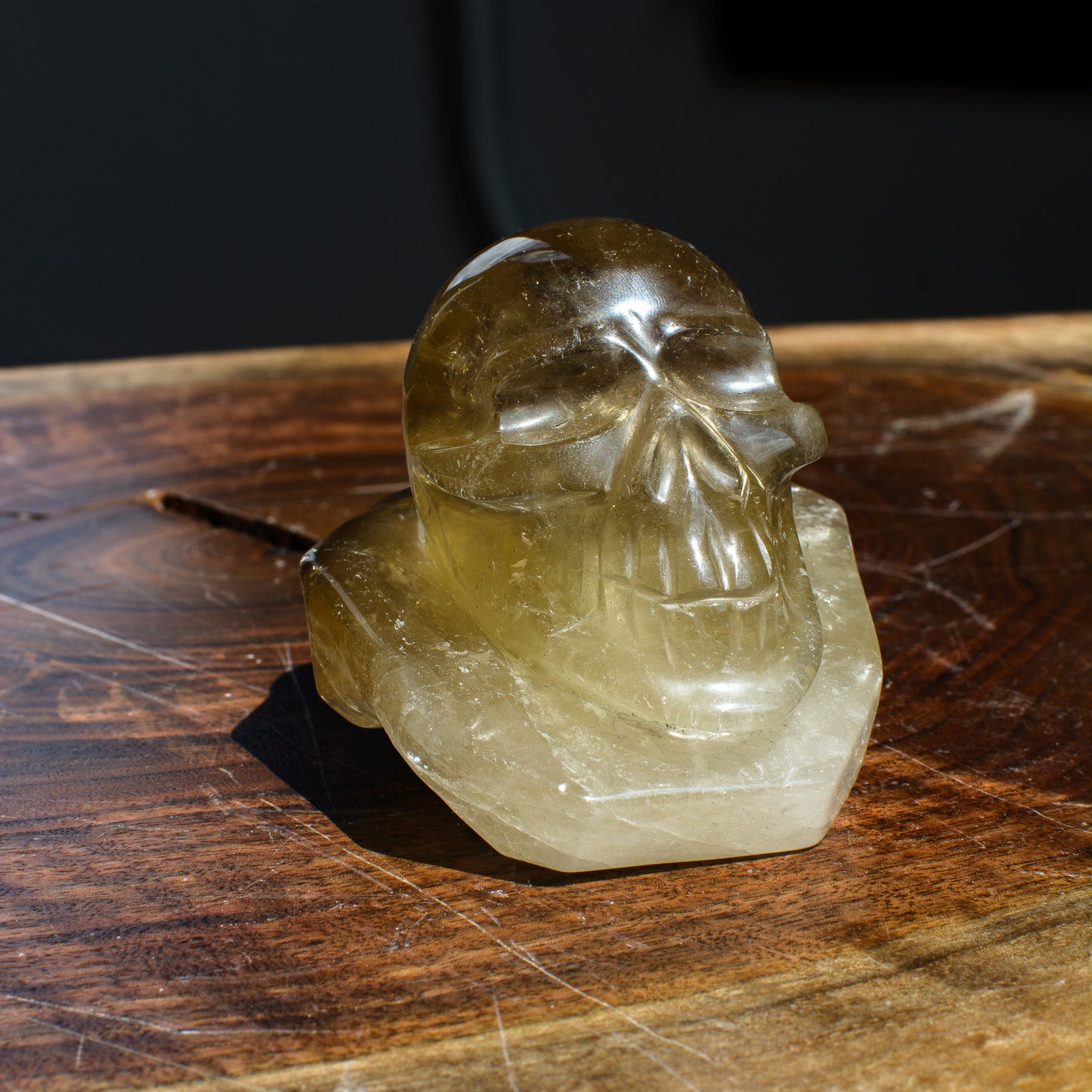 Citrine Skull Handcarved in Brazil