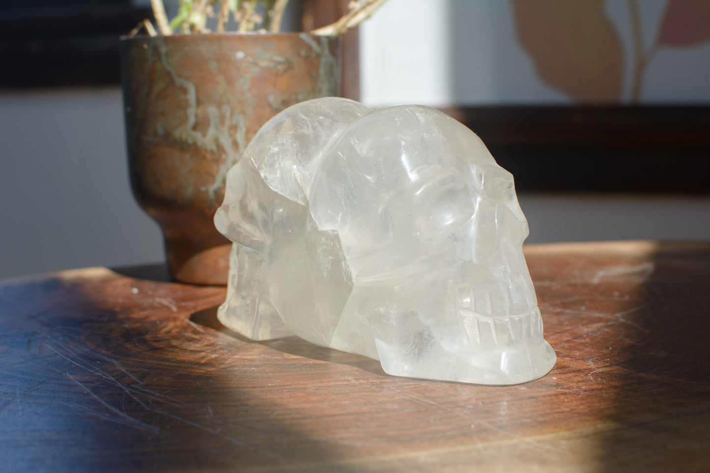 Champagne Citrine Skull