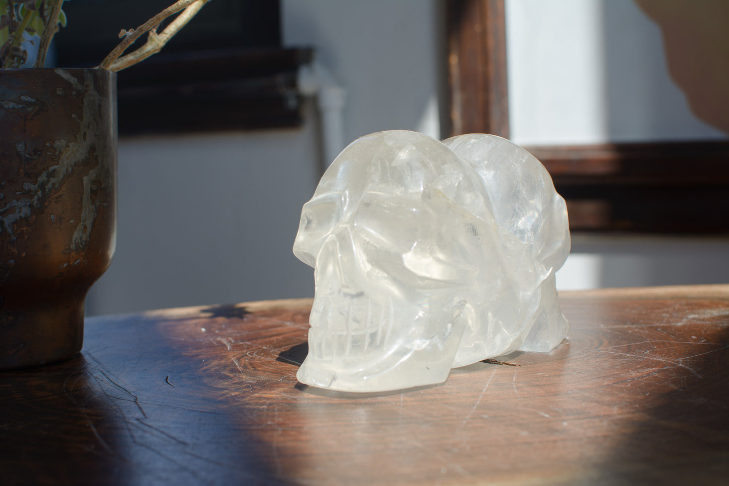 Champagne Citrine Skull