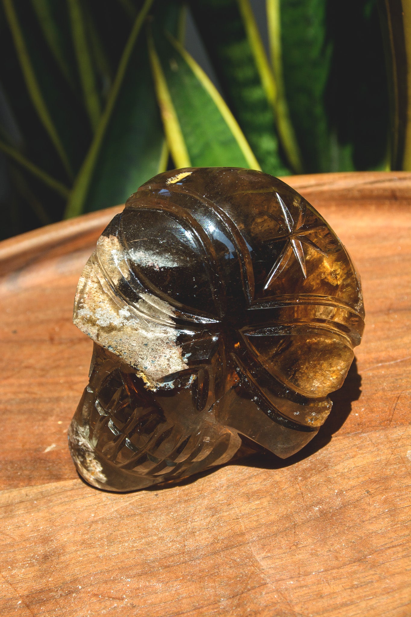 Pitico Smoky Quartz Skull Shaped Specimen