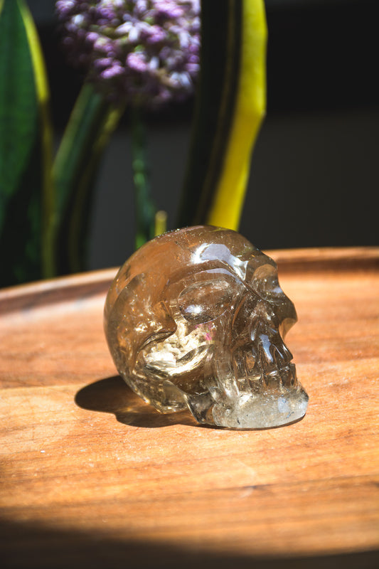 Pitico Smoky Quartz Skull Shaped Specimen