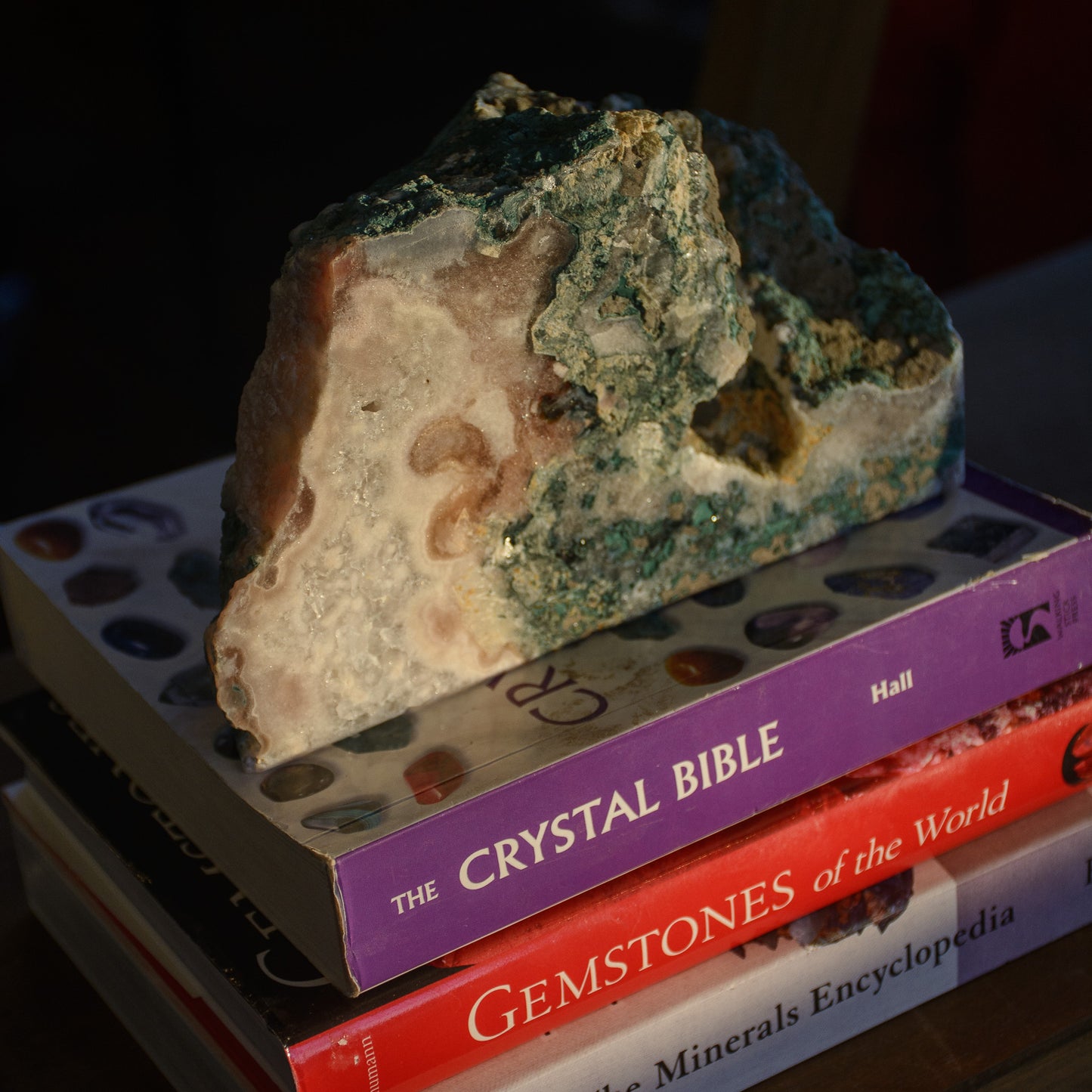 Pink Amethyst and Green Jasper Book Ends | SURRY HILLS STONES