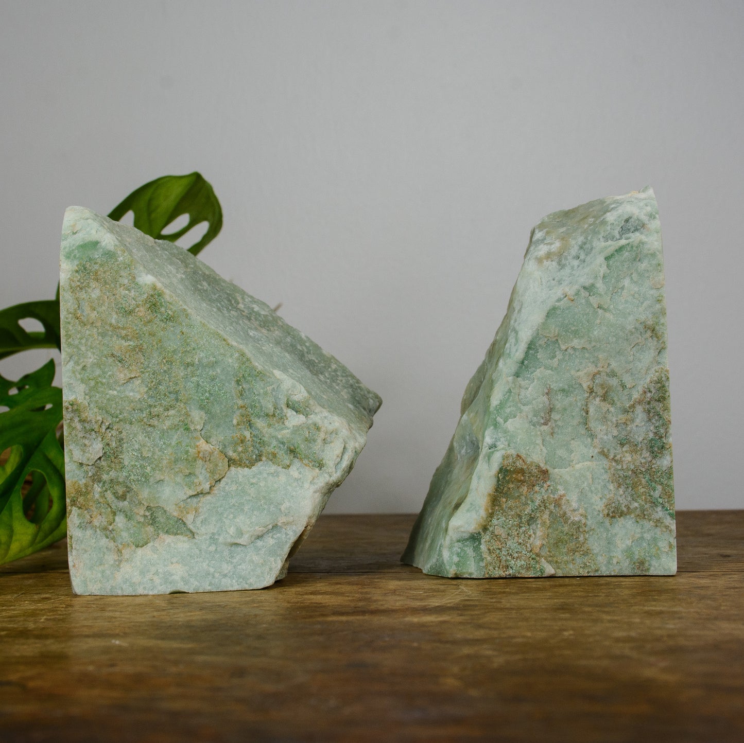 Green Aventurine Book Ends | SURRY HILLS STONES