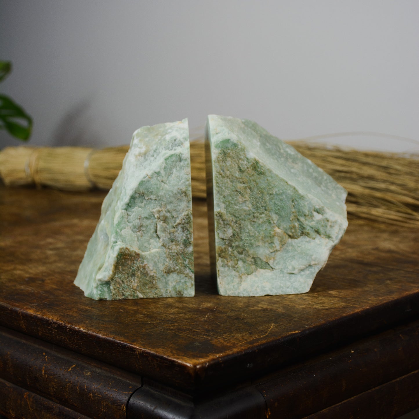 Green Aventurine Book Ends | SURRY HILLS STONES