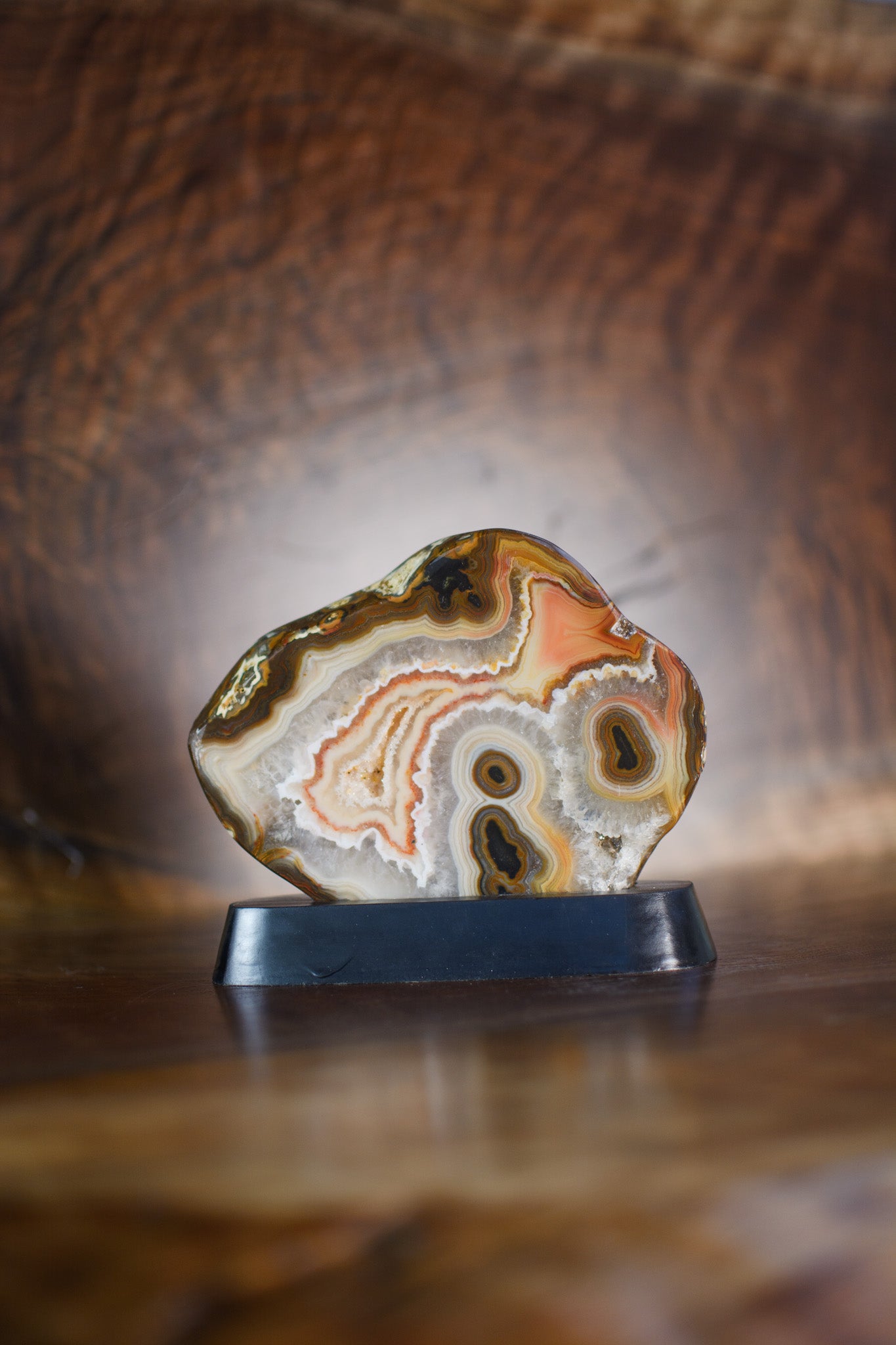 Double the Love! Heart Shaped Agate Slab on Custom Stand | Surry Hills Stones