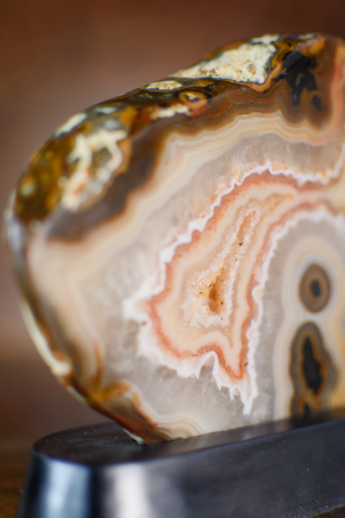 Double the Love! Heart Shaped Agate Slab on Custom Stand | Surry Hills Stones