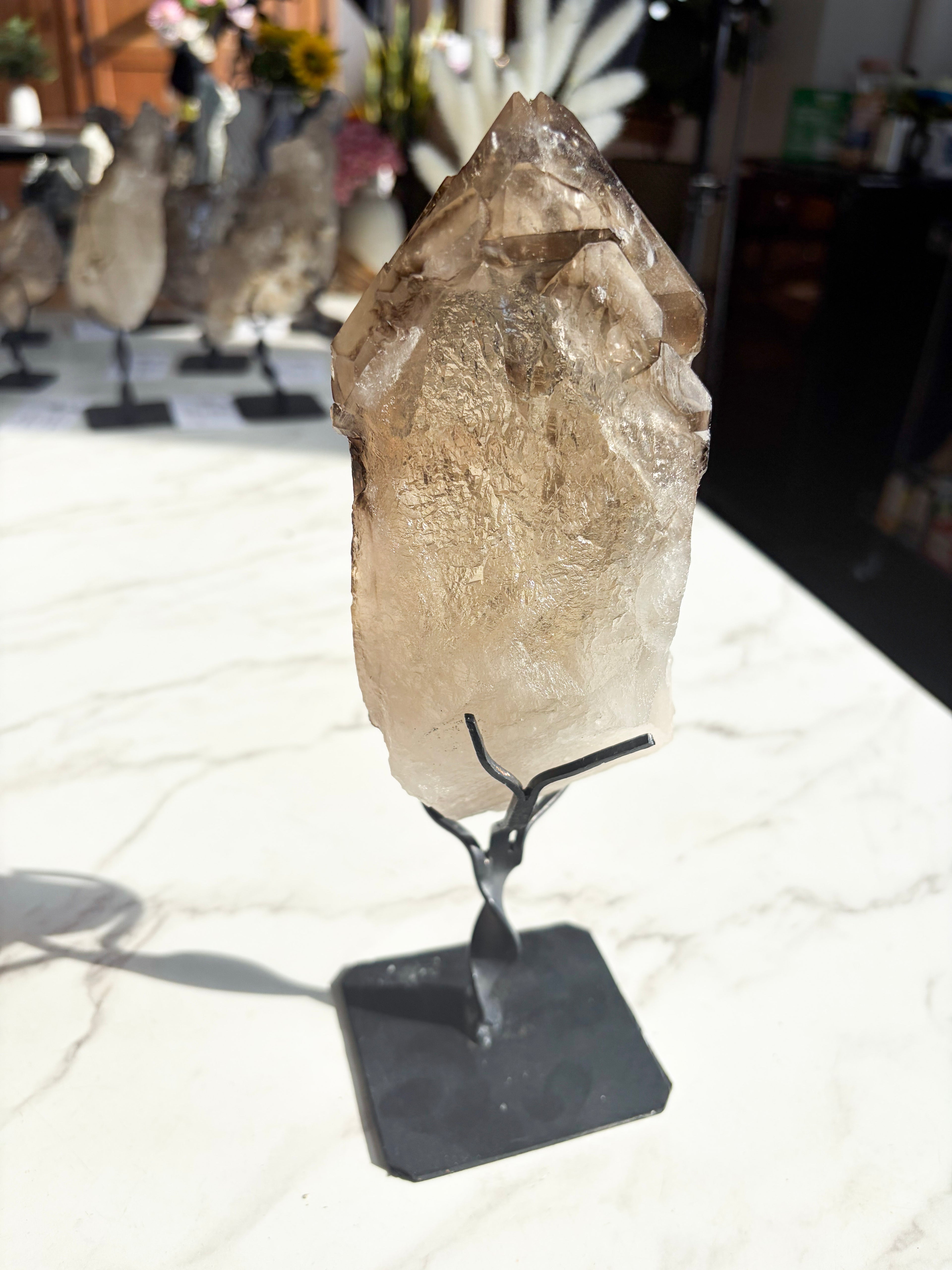 Elestial Citrine on Custom Stand 