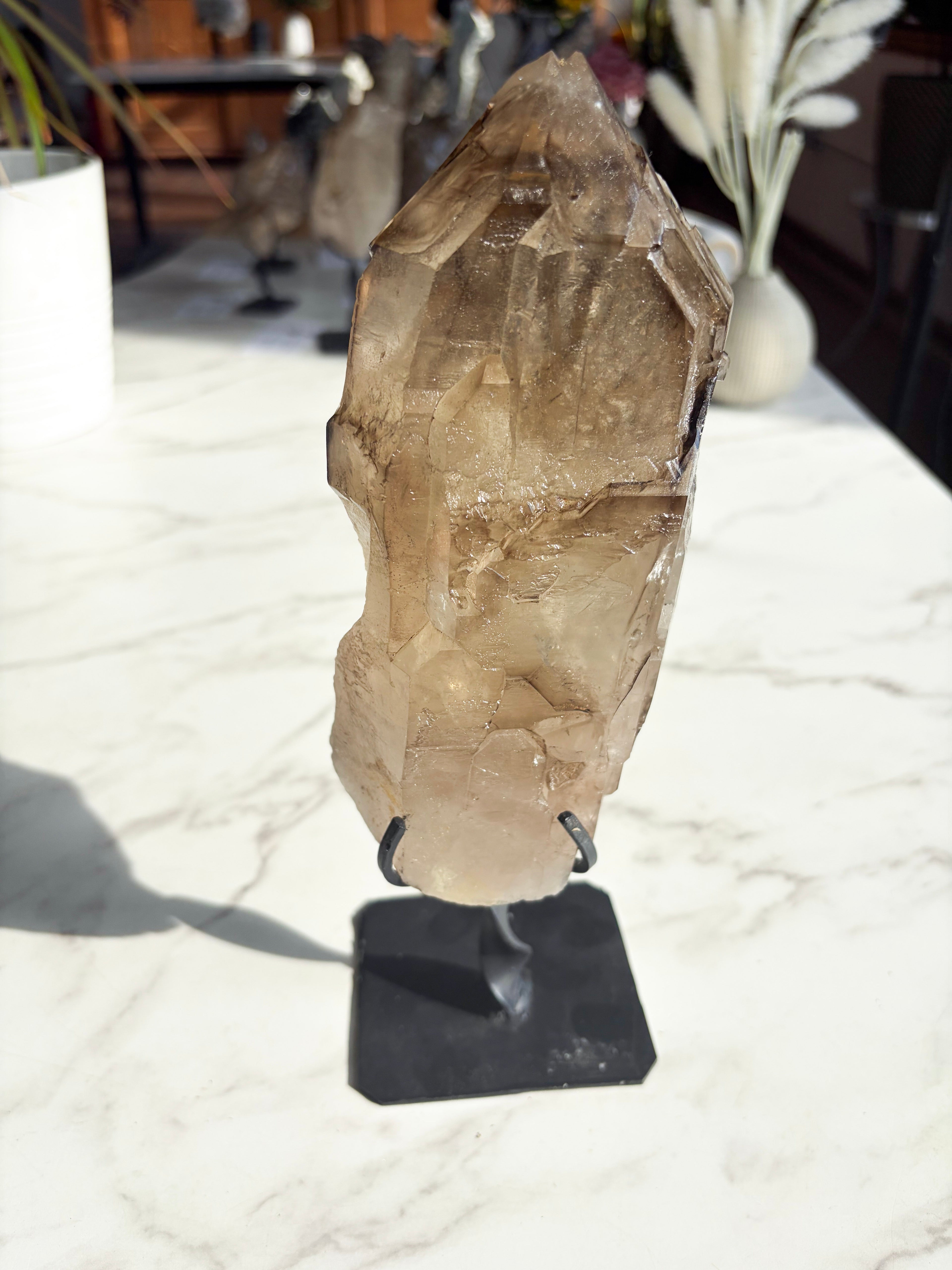smoky Citrine on Custom Stand