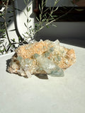 Himalayan Chlorite Quartz Cluster with iron inclusions