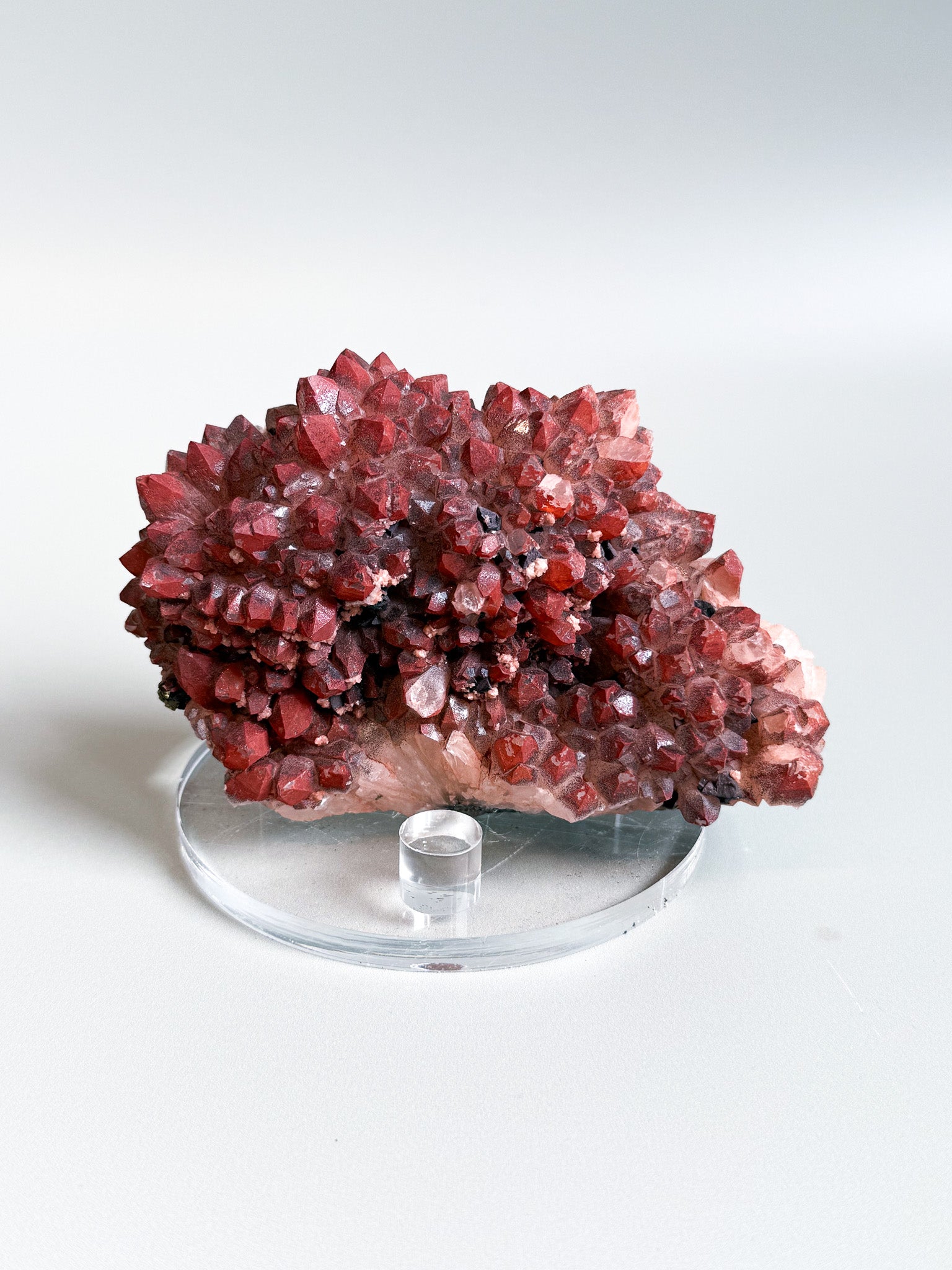 Red Quartz, Dolomite, Pyrite