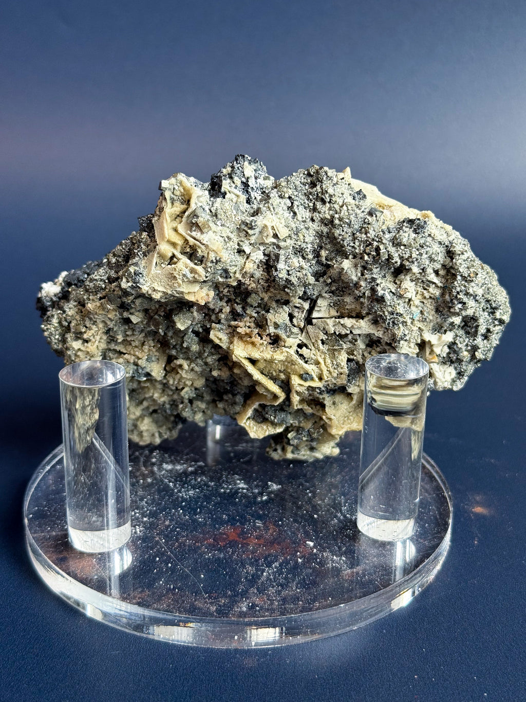 Pyrite, Smithsonite, Galena