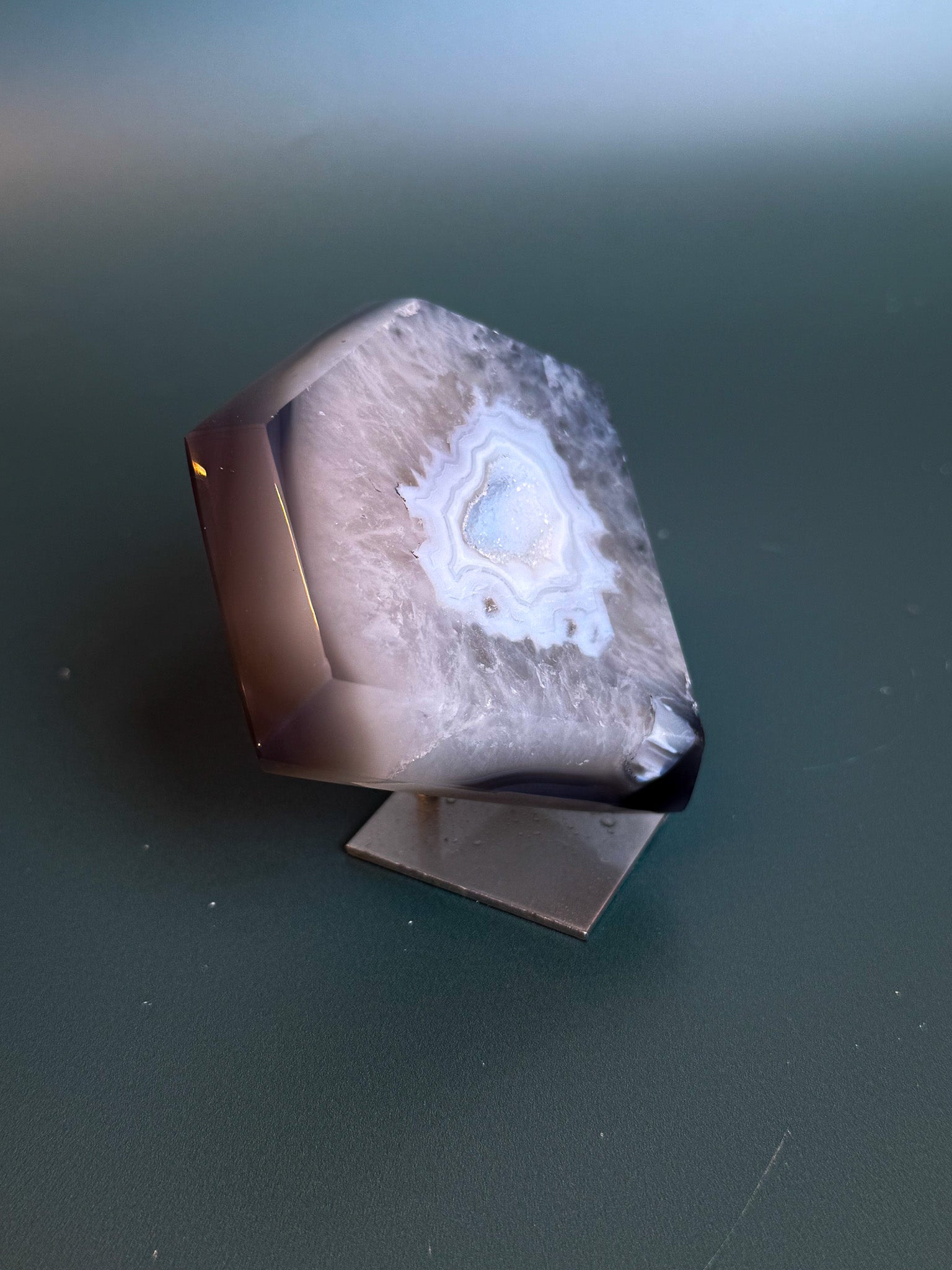 .Agate Diamond on Custom Base