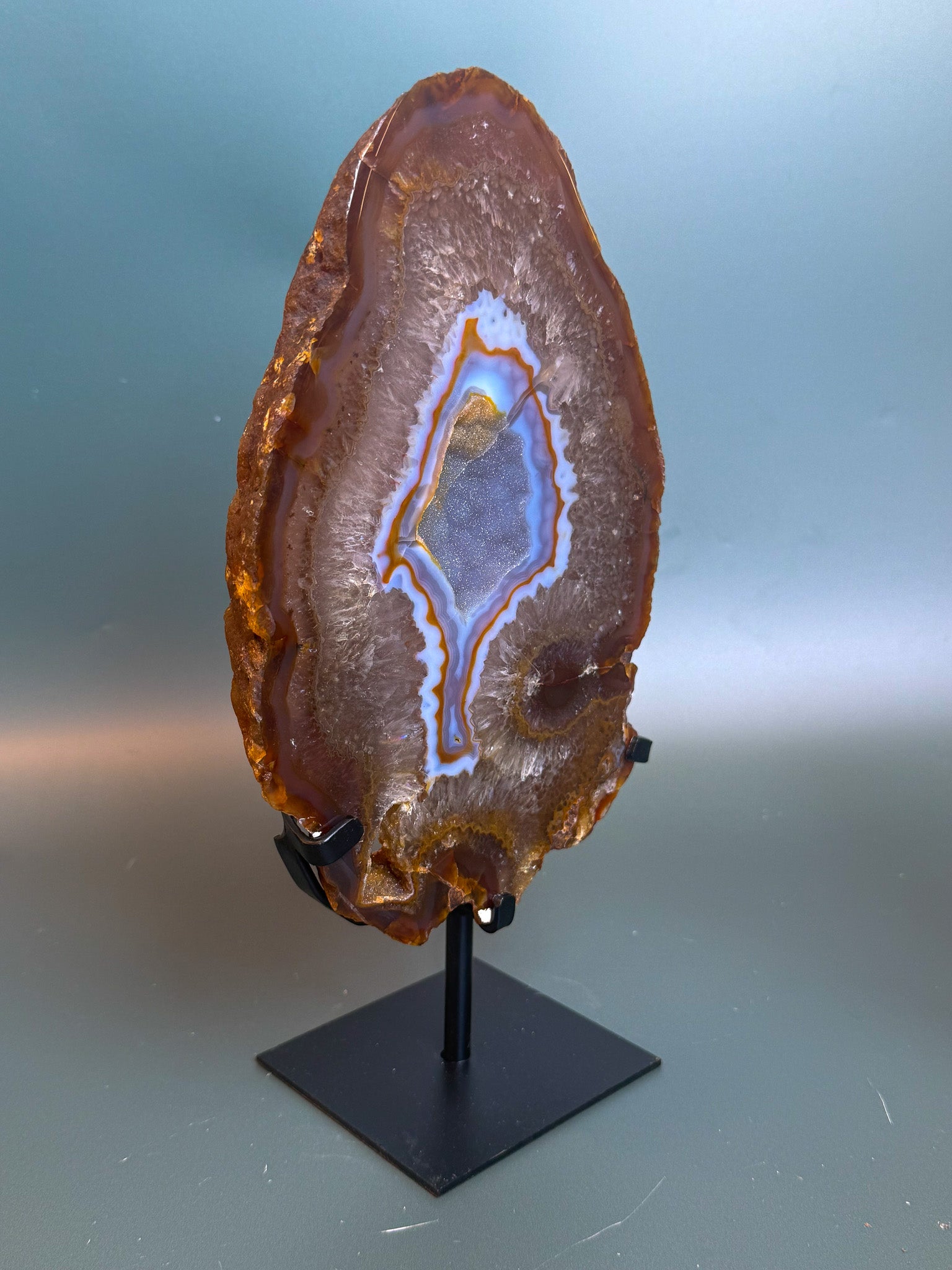 Agate Slab on Custom Base