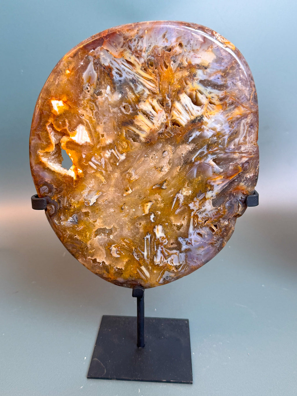 Agate Slab on Custom Base