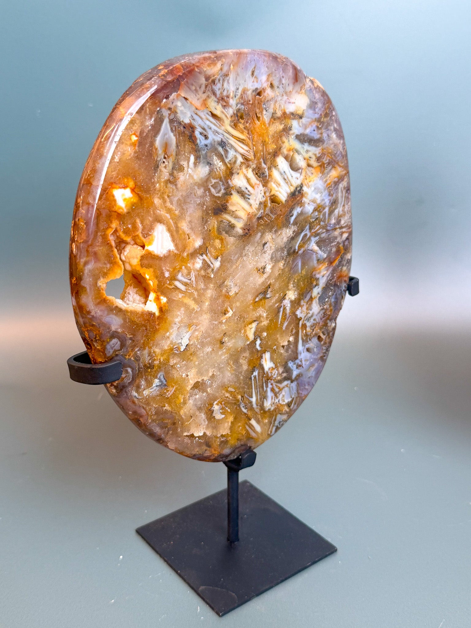 Agate Slab on Custom Base
