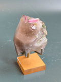 Watermelon Tourmaline on Citrine