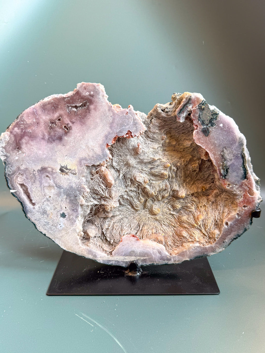 Pink Amethyst with Gypsum