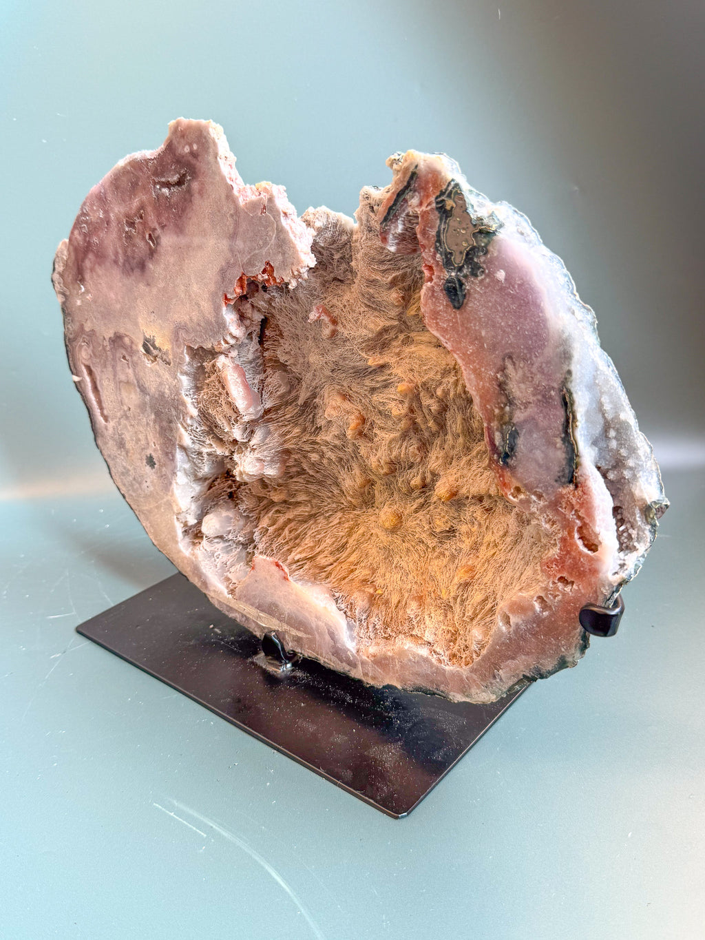 Pink Amethyst with Gypsum