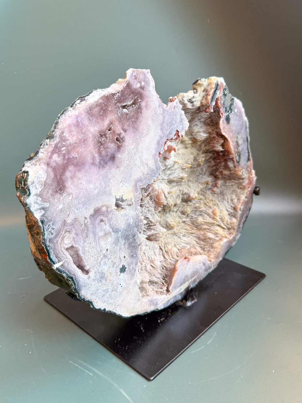 Pink Amethyst with Gypsum
