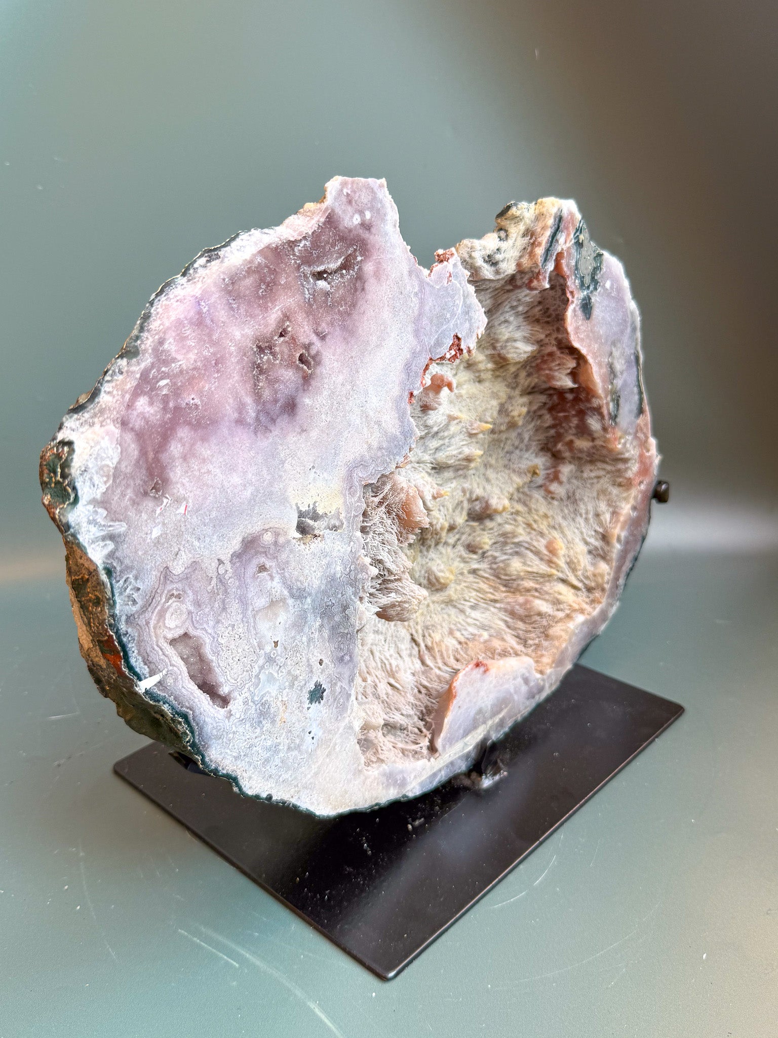 Pink Amethyst with Gypsum