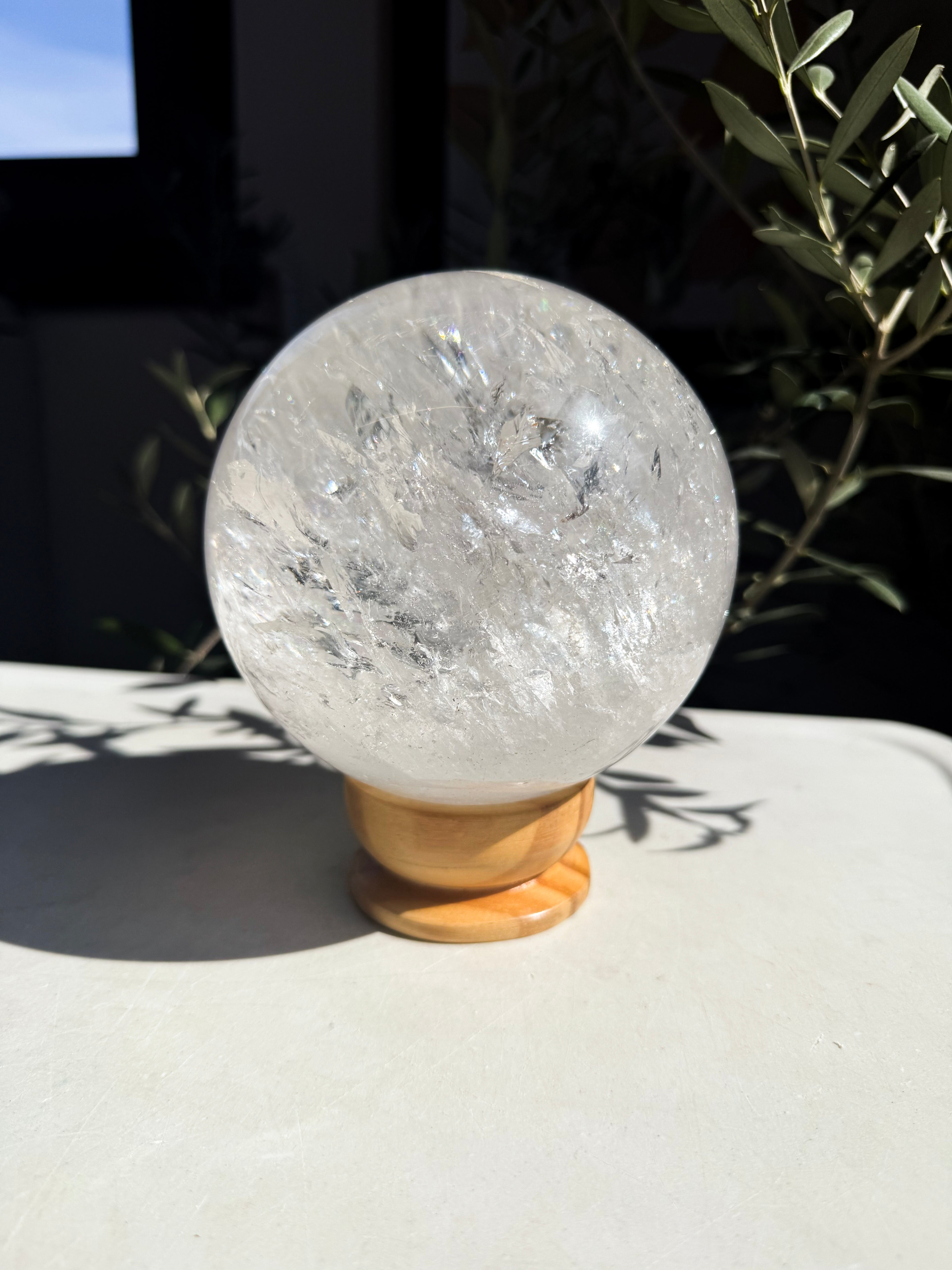 Giant Lemurian Quartz Sphere
