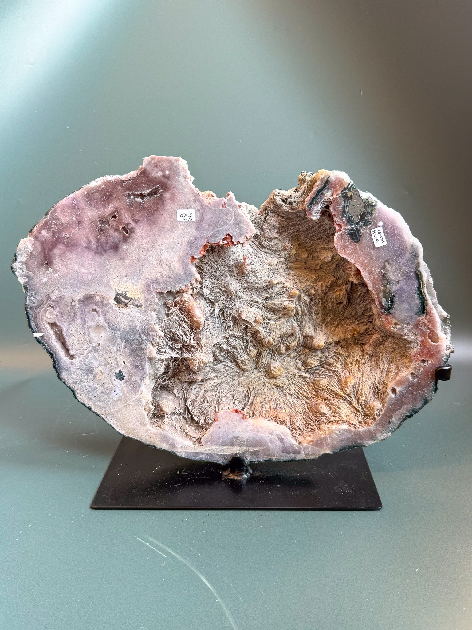 Pink Amethyst with Gypsum